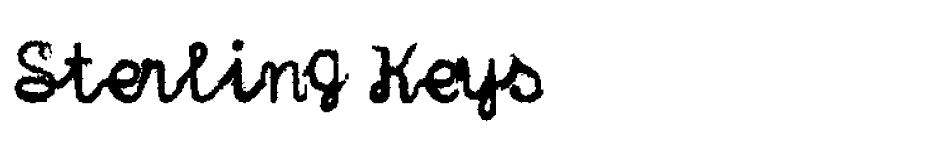 Sterling Keys font